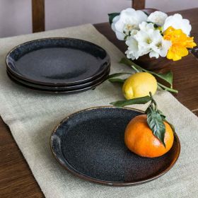 Better Homes & Gardens Burns Salad Plates, set of 4, Black